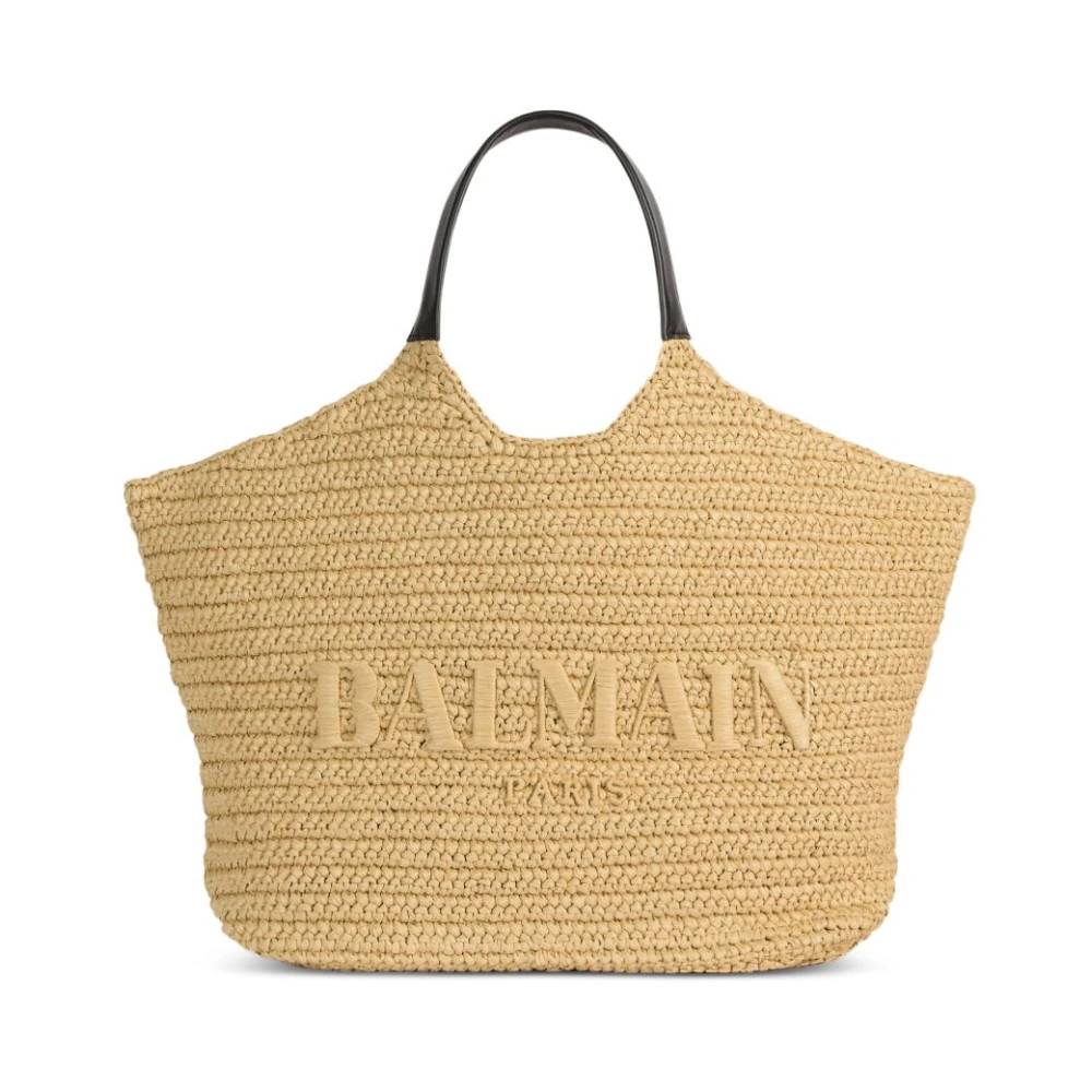 Balmain - Virknad tygkasse Väskor - Dam - ONE Size - Läder