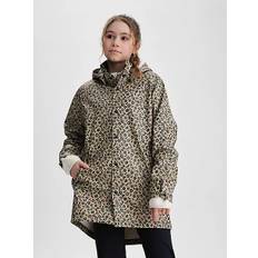 Everest J Rain Coat Kläder Lt Beige Leopard - 152