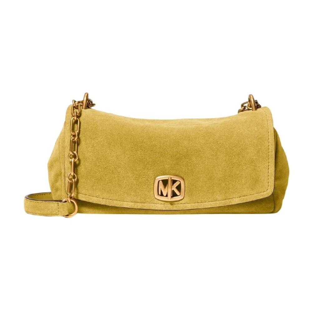 Michael Kors Bryant Lille Konvertibel Skuldertaske - Tasker - Dame - Gul - ONE SIZE - Uld