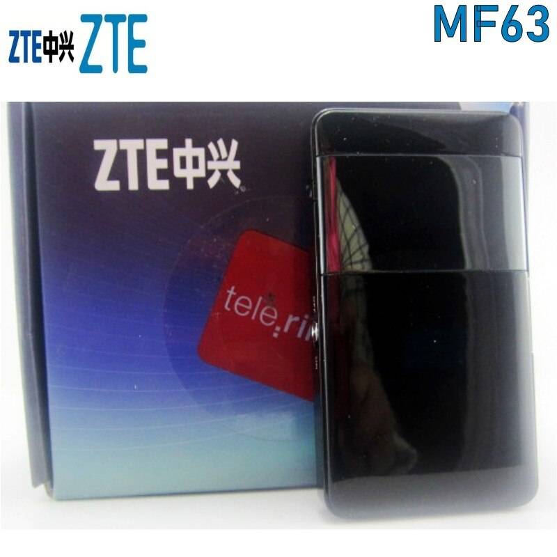 Olåst begagnad zte mf63 hspa + 21.6 mbps 3g trådlös router 3g umts mobilficka wifi bredband 3g simkort mifi router pk mf65