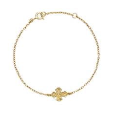 Lund Copenhagen lille Dagmar Kors armbånd sølv FORGYLDT - 9011183-F