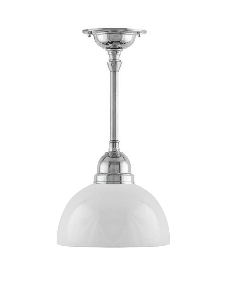 Badeværelseslampe - Loftslampe Byströmpendel 60 nikkel, halvkugle - 50 cm