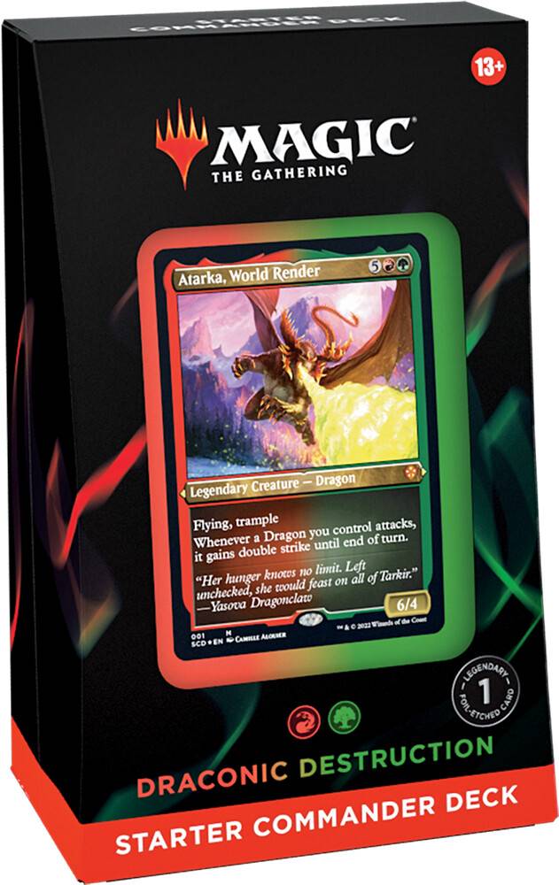 Magic Starter Commander Deck Draconic De Draconic Destruction - Röd/Grön