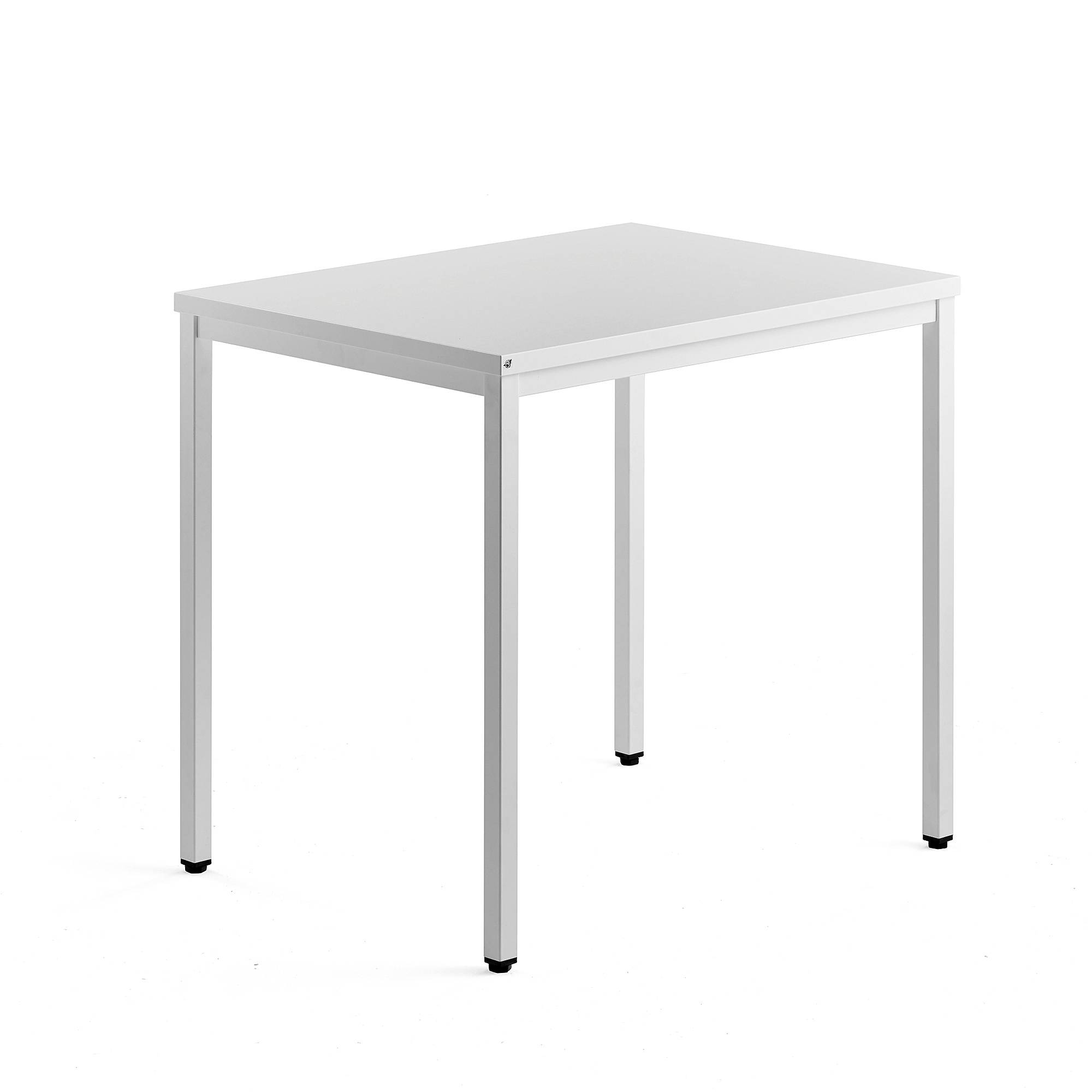Avlastningsbord QBUS, 4-bensstativ, 800x600 mm, vit, vit