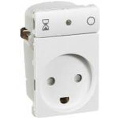 LK Fuga stikkontakt med timerfunktion hvid 1,5 modul