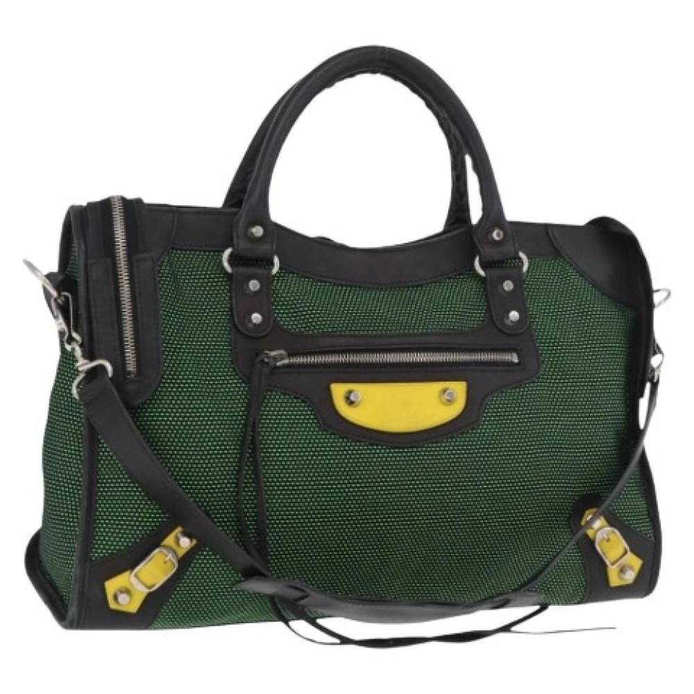 Balenciaga Vintage Pre-owned Vintage Håndtaske - Vintage - Dame - Grøn - ONE SIZE - Uld
