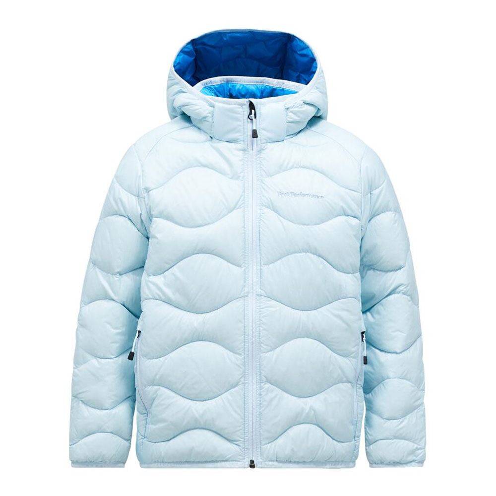 Peak Performance Helium Down Hood Jacket Junior Cloud strl 150