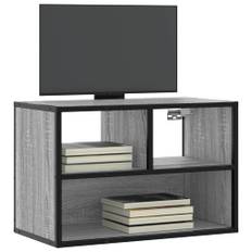 vidaXL tv-bord 60x31x39,5 cm konstrueret træ og metal grå sonoma-eg