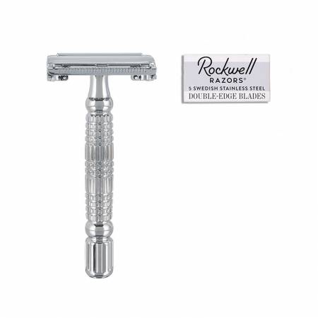 Rockwell Razors - Rockwell R1 Double Edge Safety Razor White Chrome