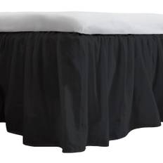 Sängkappa 140x200 cm - 100% mjukt bomullslakan - Svart sängkappa by Nordstrand Home (140x200 cm)