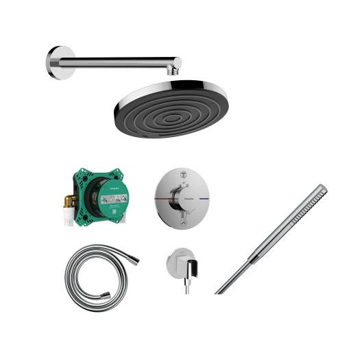 Hansgrohe Pulsify S 260 duschset, vattenbesparande, krom.
