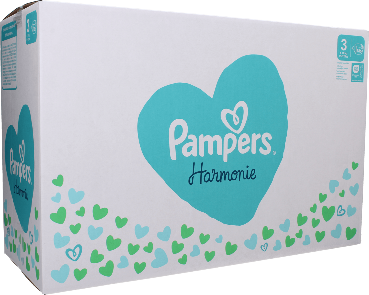 Pampers Blöjor Harmonie stl. 3, 186 st.