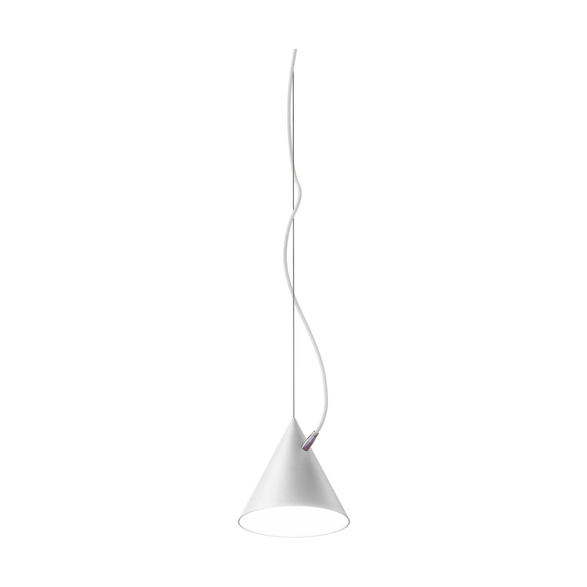 Noon Castor pendel 20 cm Vit-vit-silver.