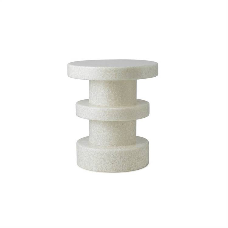 Normann Copenhagen Bit skammel Stack White/White