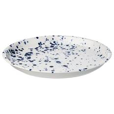IKEA - SILVERSIDA serveringsfad, mønstret/blå, 34 cm