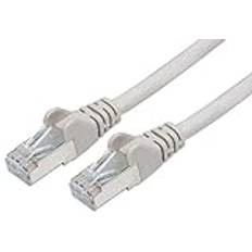 PremiumCord nätverkskabel, Ethernet, LAN & Patch-kabel Cat6, 1 Gbit/S, FTP-skärm, AWG 26/7, 100% Cu, snabb flexibel och robust RJ45-kabel, grå, 30 m