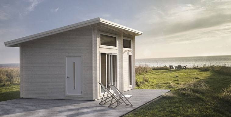 Attefallshus Fjällnäs Funkis, stuga med loft 25 m2 Baseco