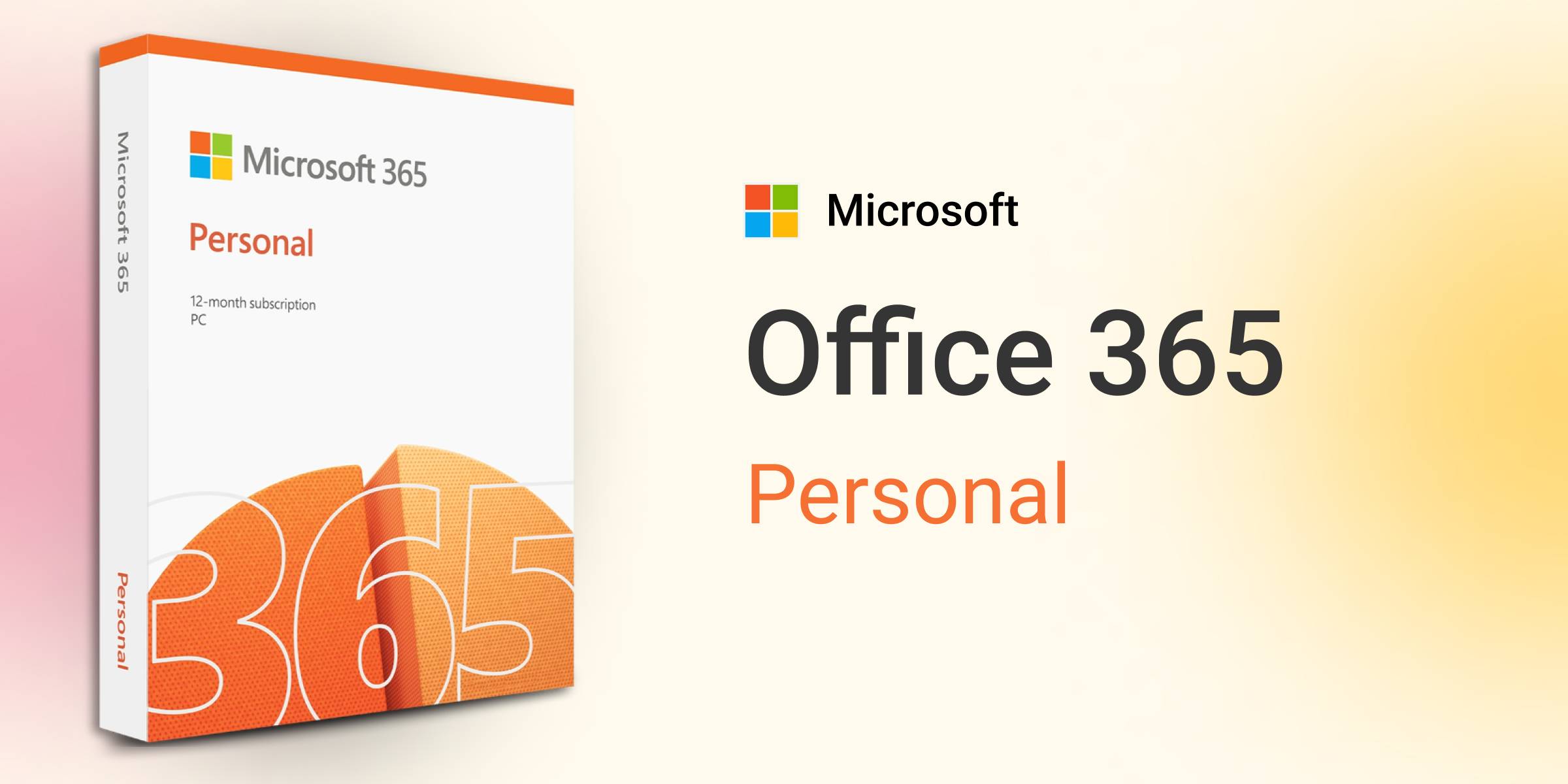 Microsoft Office 365 Personal - 1 User/1 Year (PC/Mac)