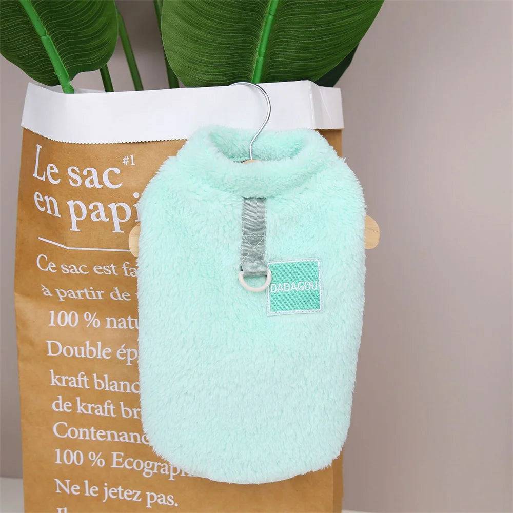 Warm Fleece Jacket & Jumpsuit for Cats and Small Dogs - Green Jacket / XXL-suit 6-7.5kg / SPC (XXL-suit 6-7.5kg)