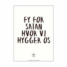 Poster&Frame Plakat - Hvor vi hygger os - B 29,7 x L 42 cm - Papir - Hvid