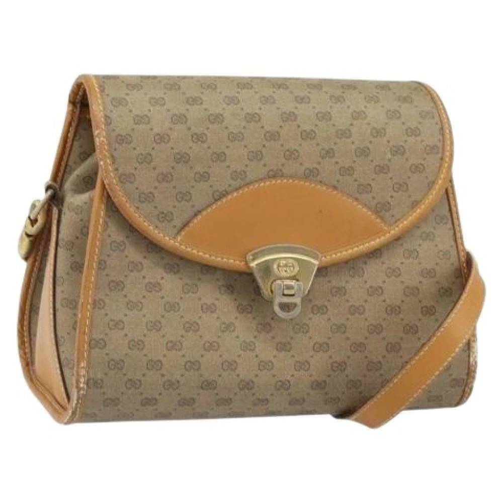 Gucci Vintage Pre-owned Plastic Cross Body Taske - Vintage - Dame - Beige - ONE SIZE -