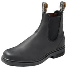 Blundstone Unisex Dress Series 063 Chelsea Boots for Men and Women, Wide Chisel Toe Boots with Cushioned Midsole and Premium Leather, Black, 9 US Men