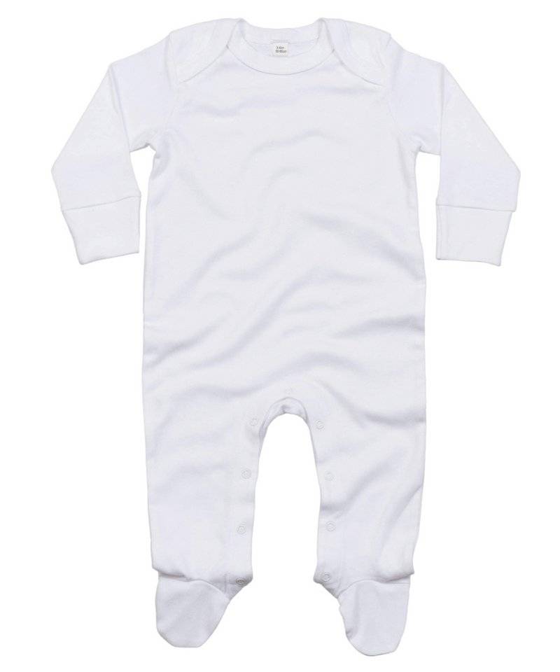 Baby Organic Envelope Sleepsuit With Mitts - 6-12 Months / White (6-12 Months)