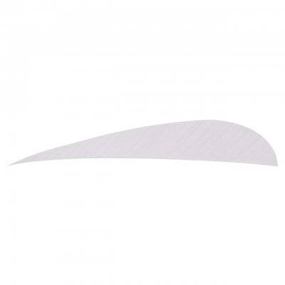 Trueflight Feathers 4" LW Parabolic 12st (Färg: Vit)