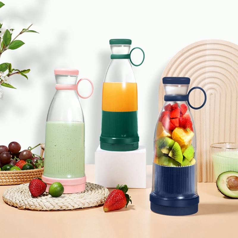 Portable Juicer Usb Rechargeable Cup Mixer Smoothie Ice Food Processor Fresh Fruit Juicers Bottle Mini Electric Portable Blender