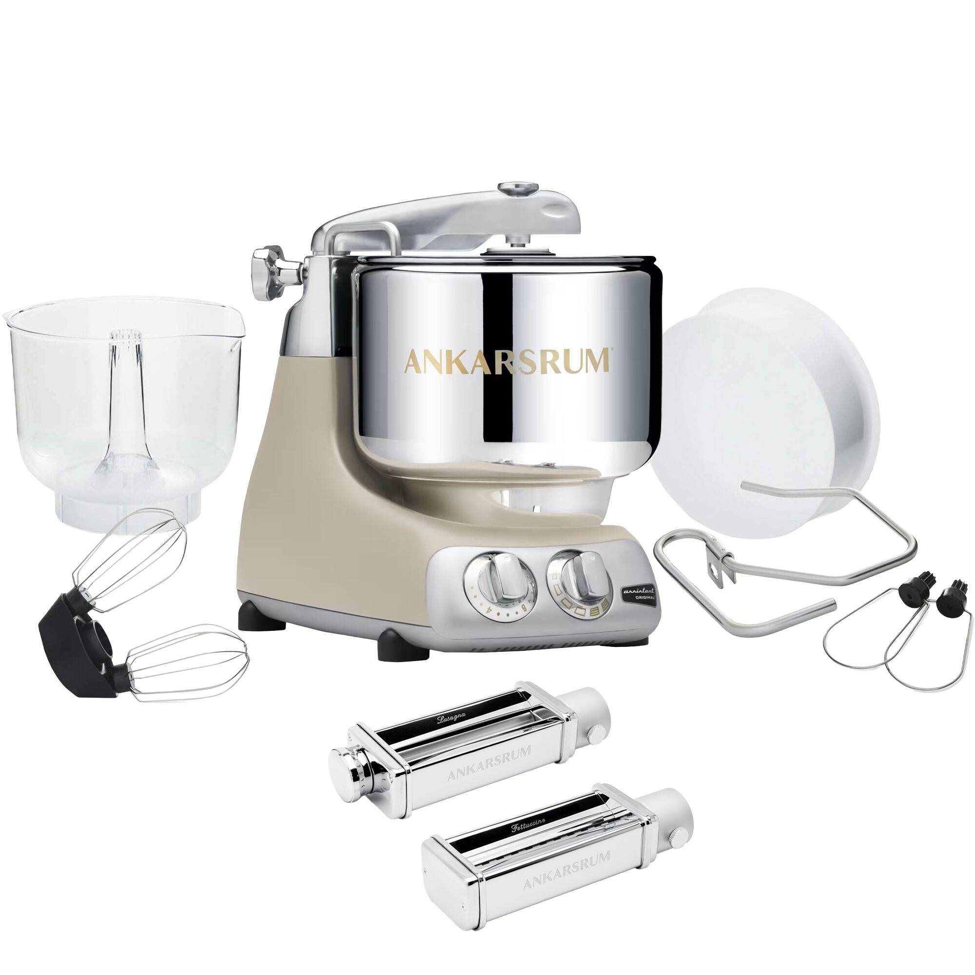 Ankarsrum Assistent Original AKM 6230 køkkenmaskine og pastakit, harmony beige