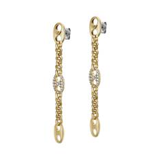 Emporio Armani Gold-Tone Brass Drop Women's Earrings EGS3272710