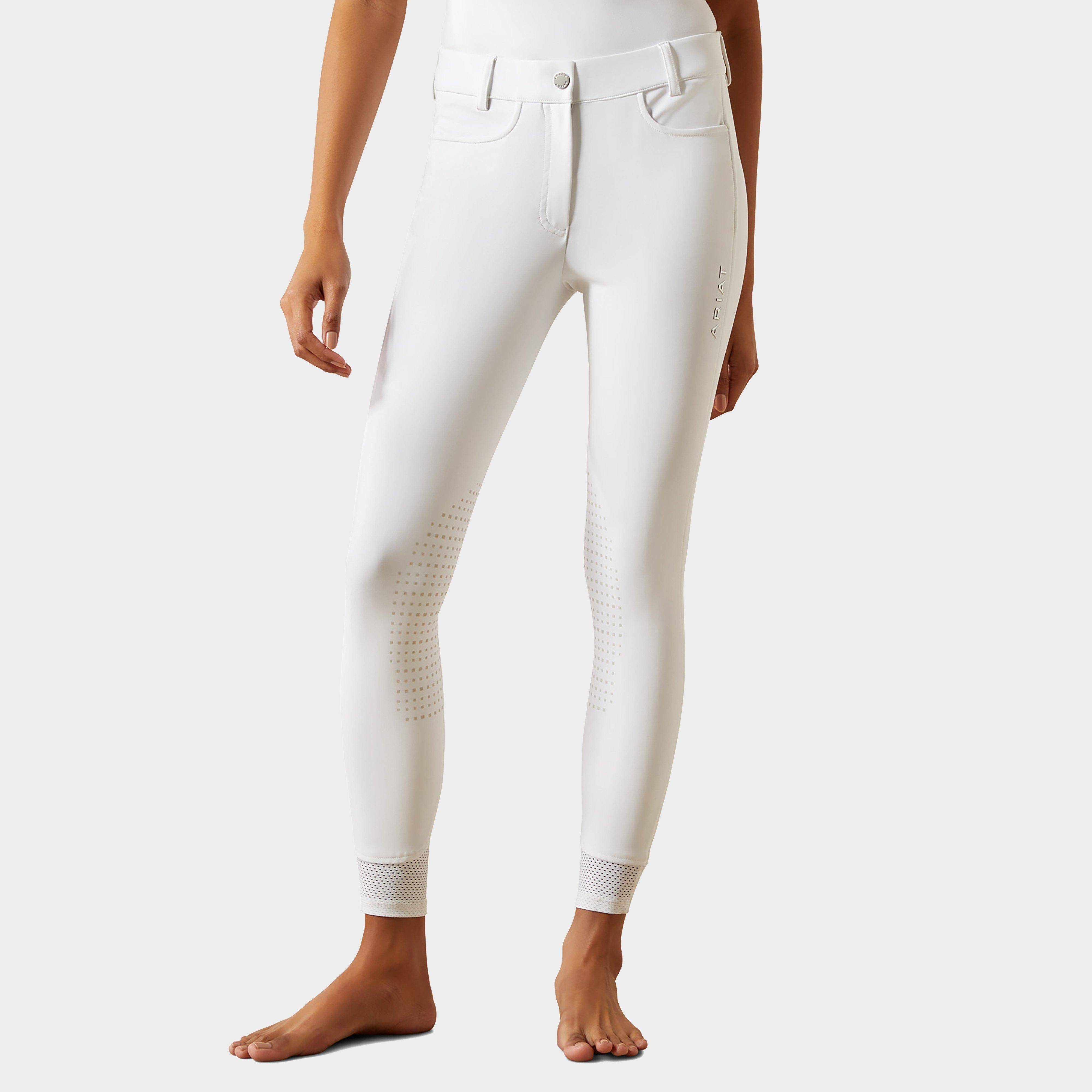 Ariat Women's Tri Factor NT Half Grip Breeches, White - 28