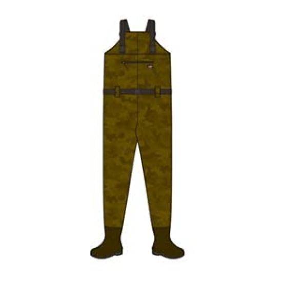 Soushin RL Camo Waders Radial 6425 Brown Size L No. Camouflage,