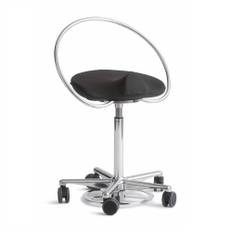 Dynamostol Incharge Clinical Flex sadelstol, svart tyg, sitthöjd: 48-68 cm - Svart