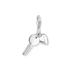 Thomas Sabo, Accessoarer, Dam, ONE Size, Damsmycke Hängsmycke Nyckel med Hjärta Silver 0349-001-12