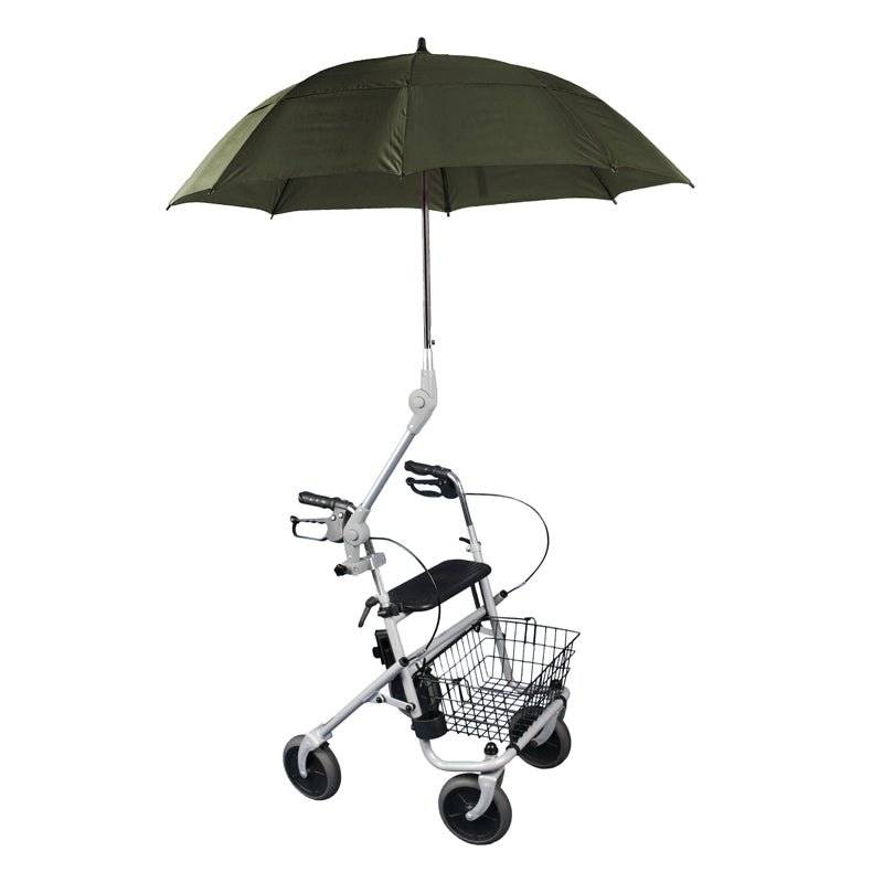 Paraply til rollator eller kørestol