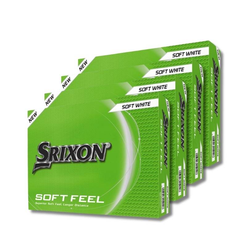 Srixon Soft Feel - 4 Pack - White