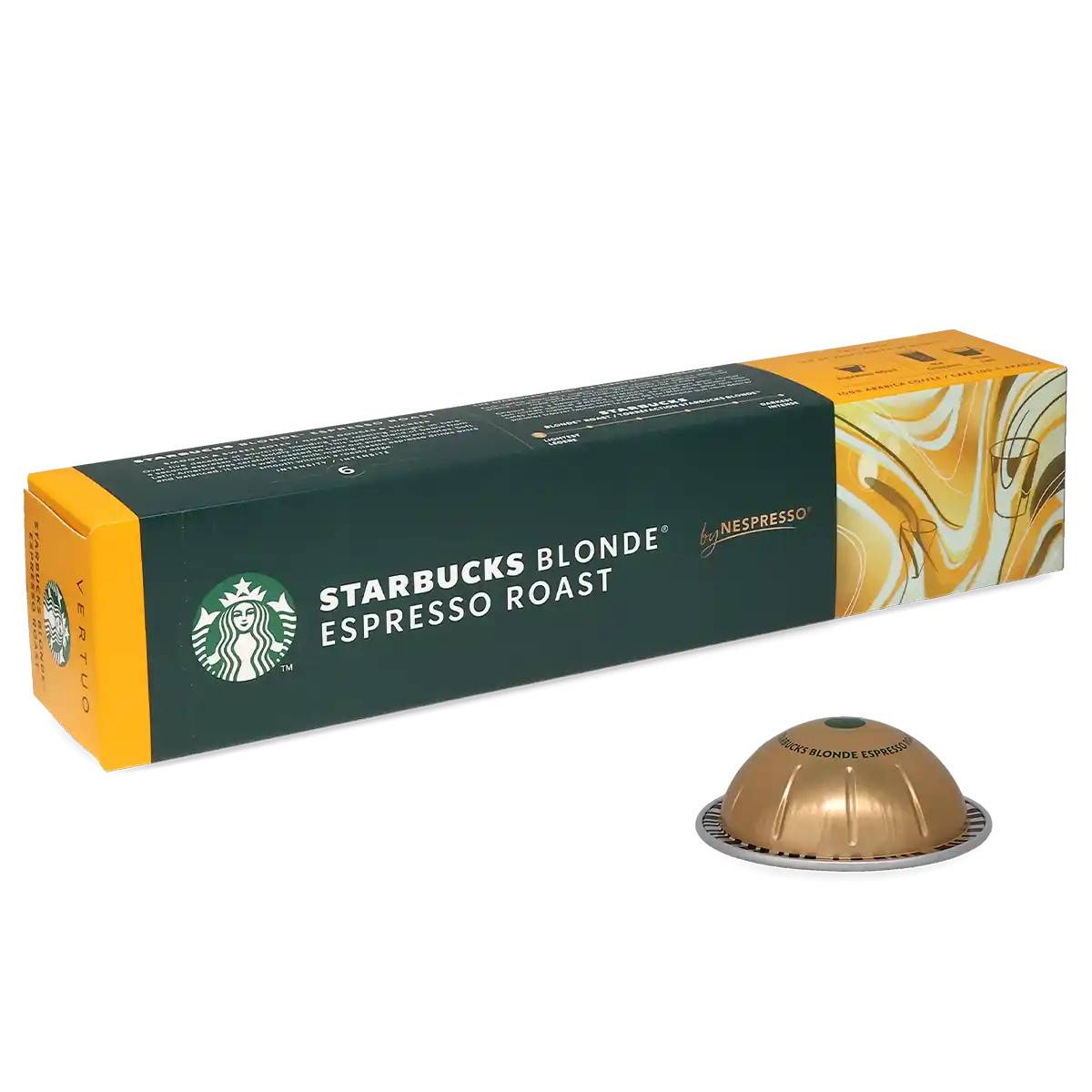 Starbucks | Blonde Espresso Roast - 10 espresso kapslar till Nespresso® Vertuo