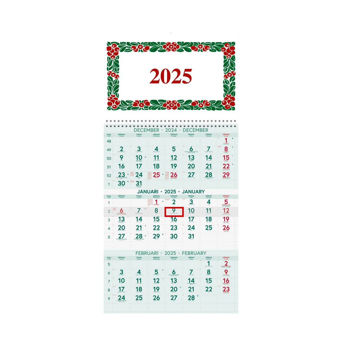 Planeringskalender Lingontriss 2025