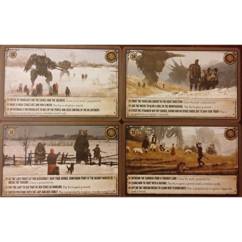 Scythe: Kickstarter Promo Encounter Cards #33-36