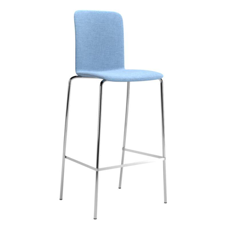 Vivo barstol helklädd (76 cm, Svart, Tyg Lido)