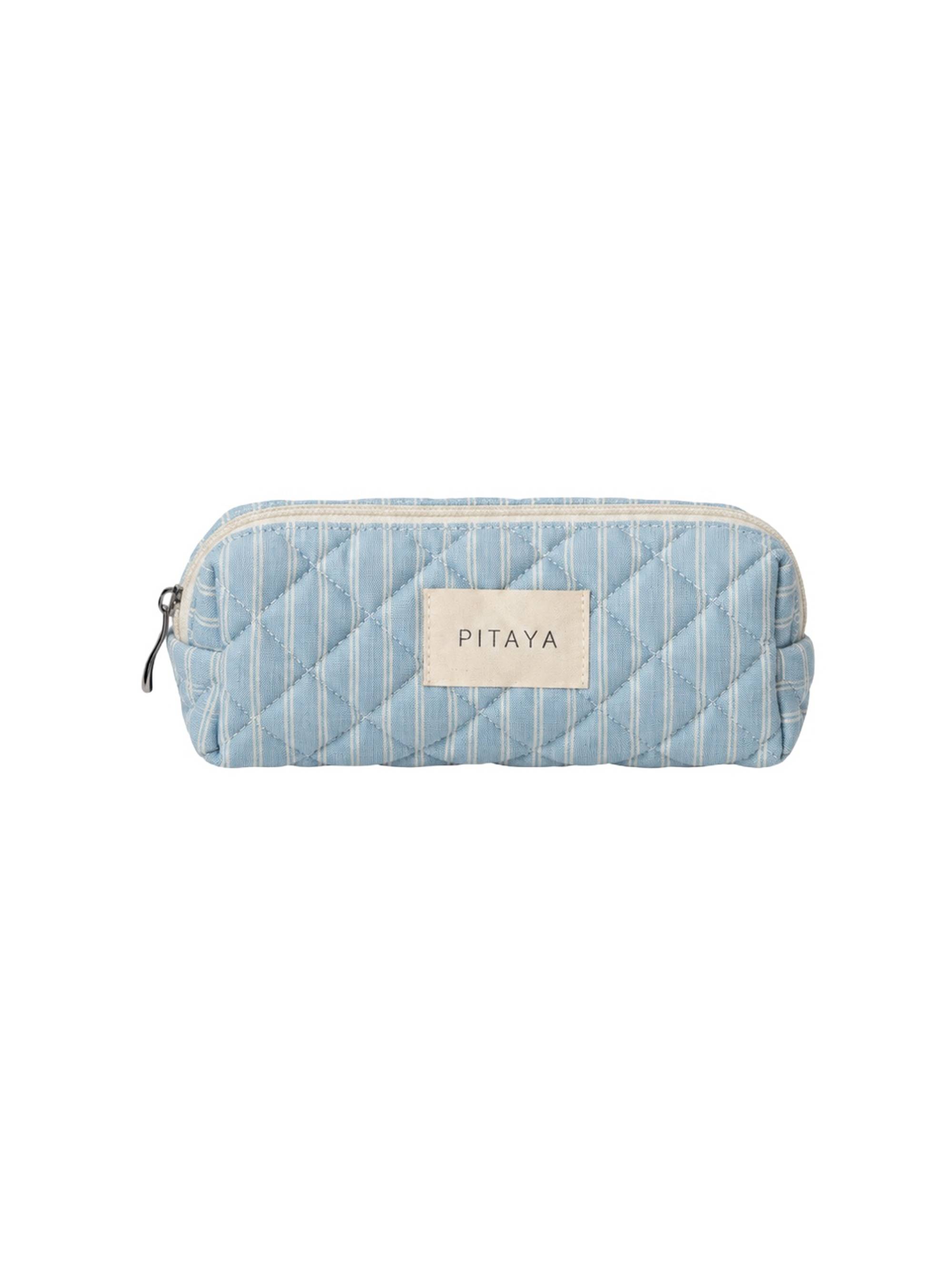 PITAYA Kosmetikpung Stripe Small - Blå