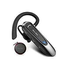 New bee Bluetooth headset trådlös handsfree-telefon med Dual Mic V5.0 handsfree-Bluetooth-hörlurar med 25 timmars samtalstid Mic Mute tvåenhetsanslutning