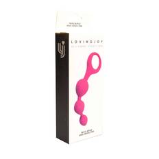 Triple Ripple pink Anal beads
