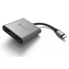 ADAM elements CASA Hub H2 Grey USB-C 3.1 HDMI x2 grau