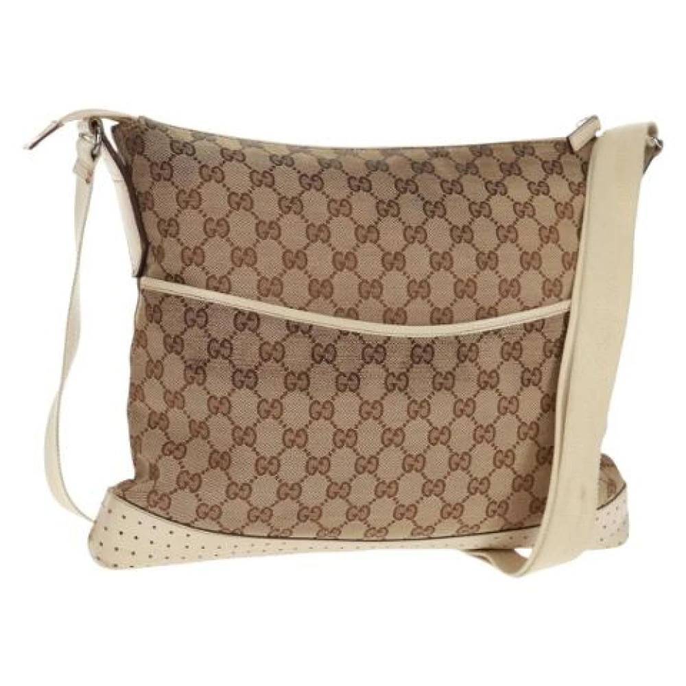 Gucci Vintage Pre-owned Cross Body Taske - Vintage - Dame - Beige - ONE SIZE - Tyl