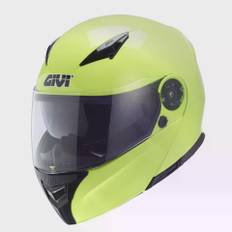 GIVI HJELM FLIP-UP MED SOLVISIR NEON GUL