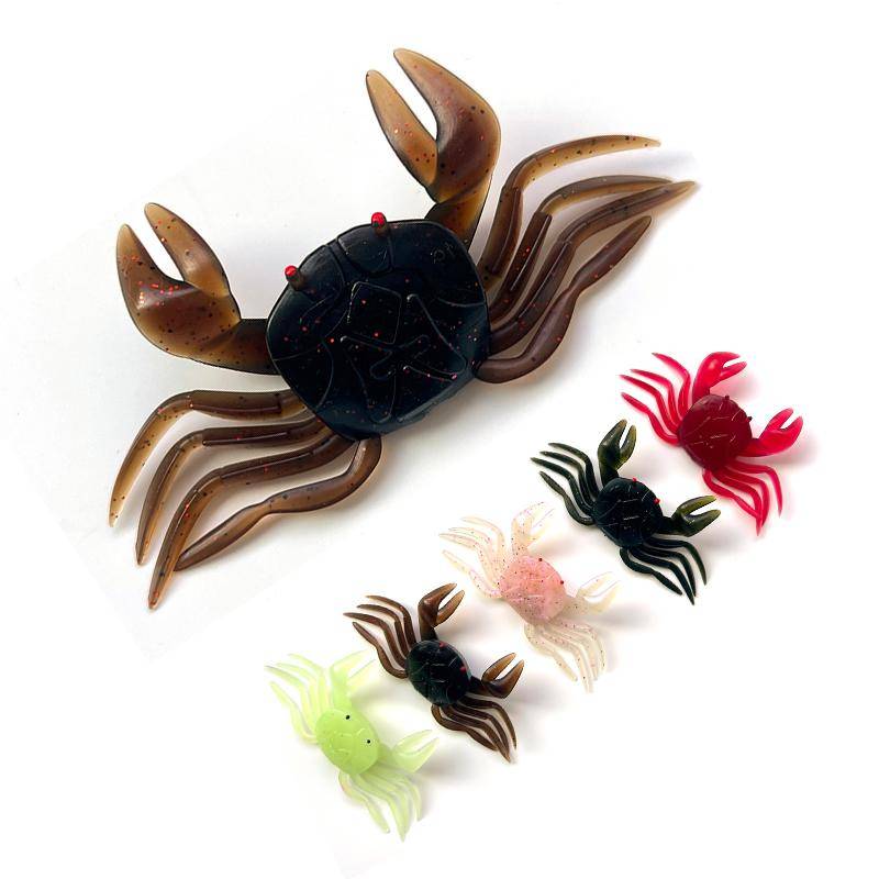 HOWELL Crab-Shaped Saltwater Fishing Soft Lure - Sinking, Anti-Snagging, 3D Bionic Bait for Long Casting