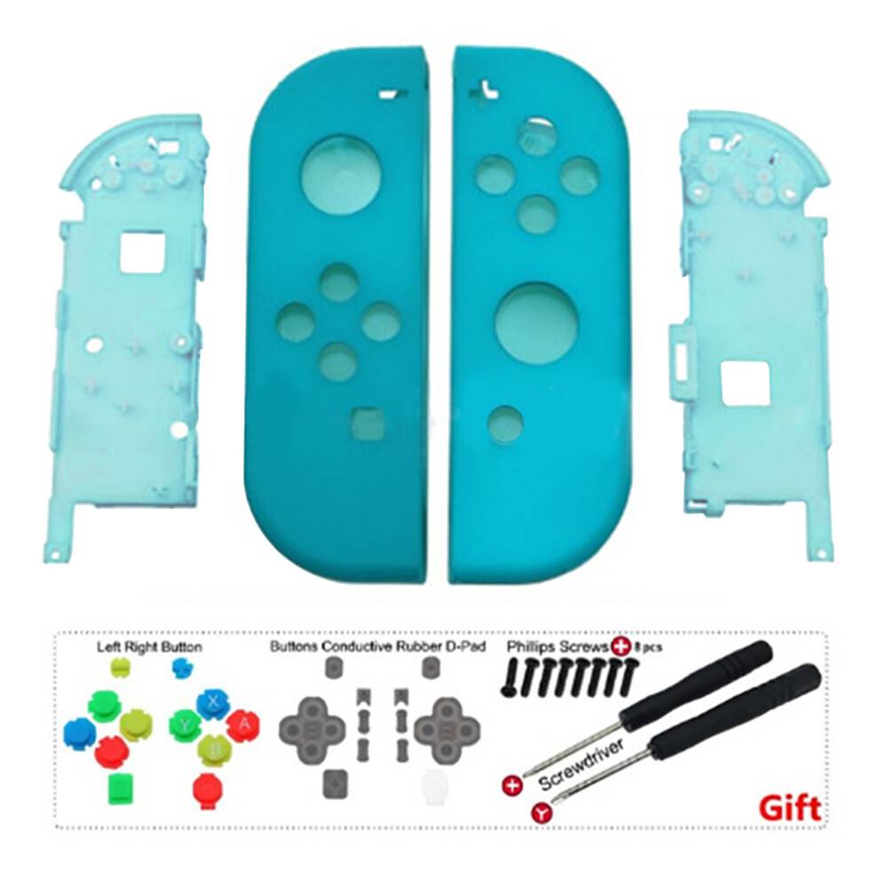 Forvandl din Nintendo Switch, Holdbar, giftfri ABS-plastik, hård skal, halvgennemsigtig controllercover-udskiftning med præcisionssnit, holdbar