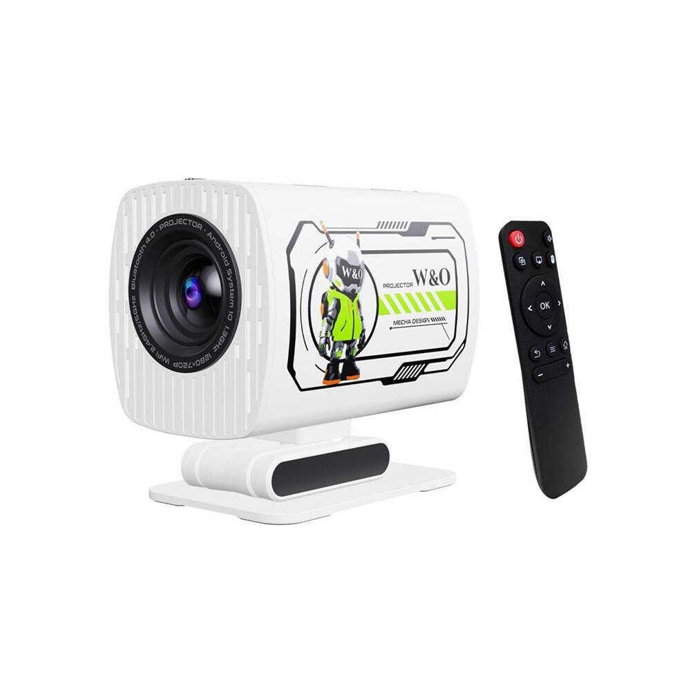 1080P Miniprojektor WiFi 2.4GHz/5GHz, för Android TV Kortkastande Bärbar Projektor för Hemmabio Utomhusfilm